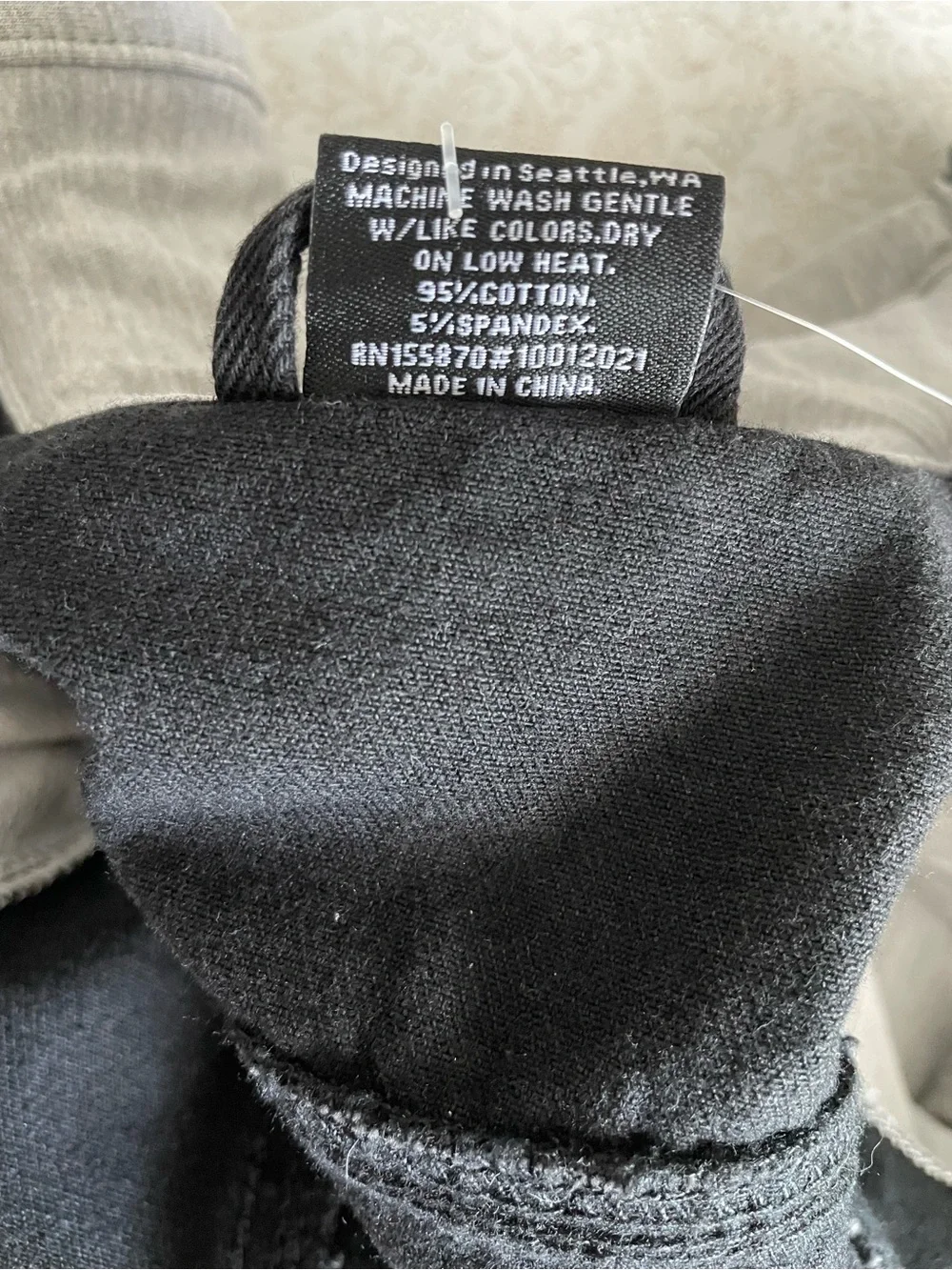 NEW Little Bipsy Kids Hooded Black Denim Jacket With Gray Sleeves Snaps Sz 2T-3T